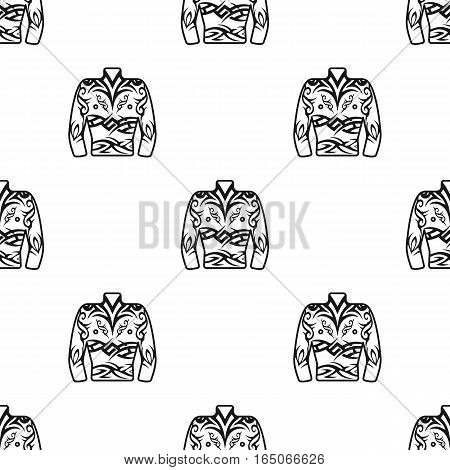 Body tattoo icon black. Single tattoo icon from the big studio black. - stock vector