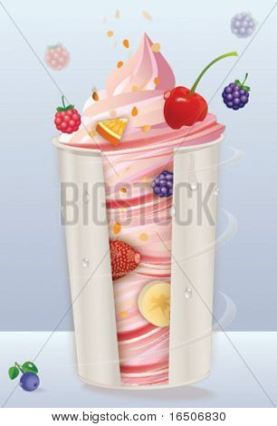 una Coppa di gelato