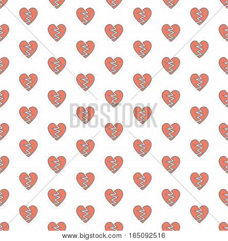broken heart design pattern background,vector Illustration EPS10