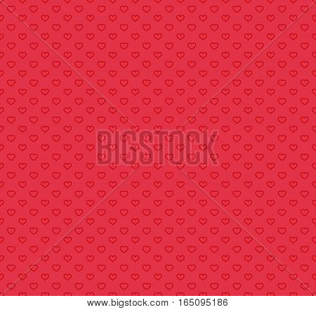Happy Valentines Day Pattern With Hearts. Vector Illustration.