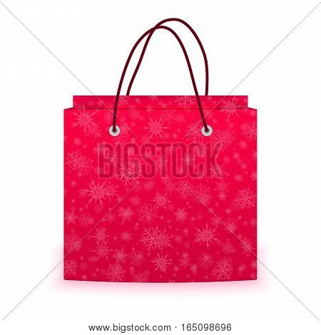 Paper bag on a white background vactor