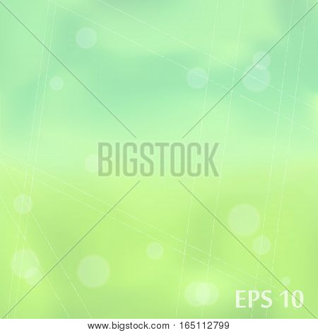 Green vector blurred background for you design
