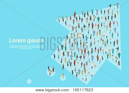 People Group Different Occupation Set, Employees Mix Race Workers Banner Flat Vector Illustration