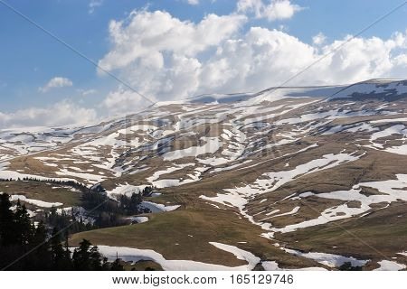 Spring on the Lago-Naki plateau, Russia Caucasus 2015