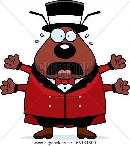 Cartoon Flea Circus Panic