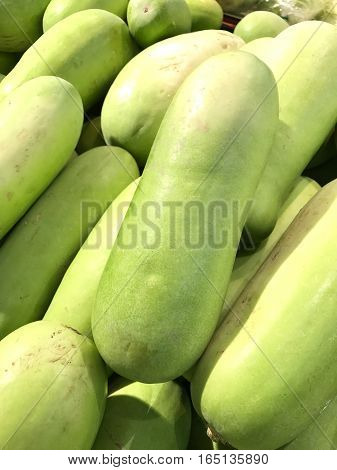 Winter melon also called ash gourd white gourd winter gourd wax gourd