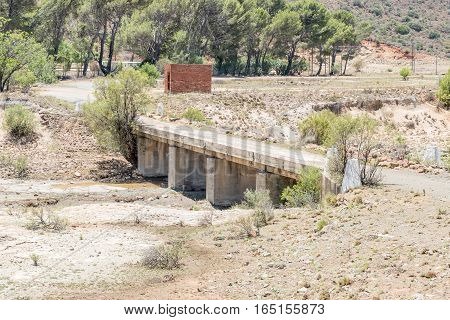 A bridge in Fauresmith a small town in the Free State province of South Africa