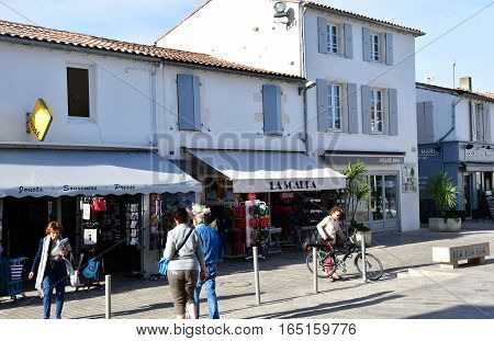 La Couarde sur Mer France - september 26 2016 : the picturesque village in autumn