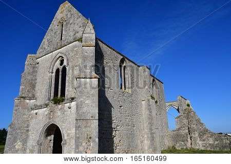 La Flotte France - september 25 2016 : the Notre Dame de Re cistercian abbey