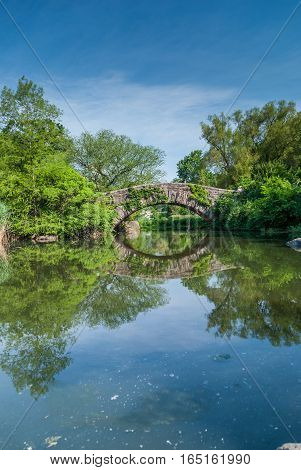 Gapstow bridge in Central Park, New York