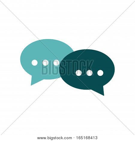 Chat bubbles speakbox icon vector illustration graphic design