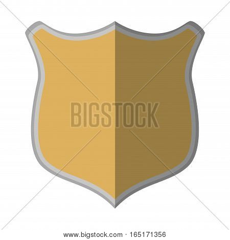 shield protection mediavel emblem empty shadow vector illustration eps 10