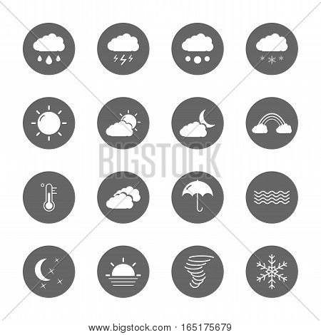 weather icons set,vector graphic design Illustration EPS10