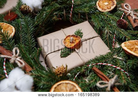 New Year And Christmas Gift Box Package