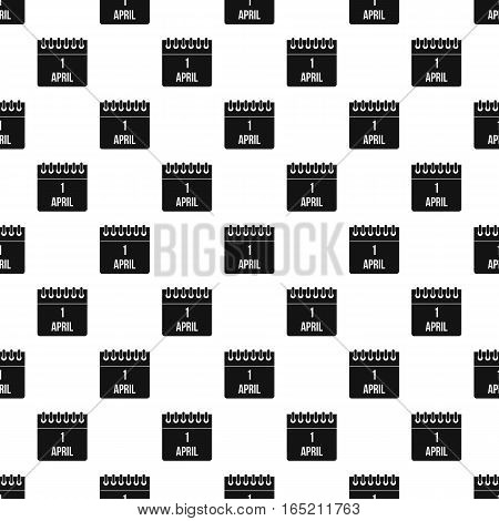 April 1 calendar pattern. Simple illustration of april 1 calendar vector pattern for web