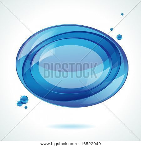 Speech blue bubble background