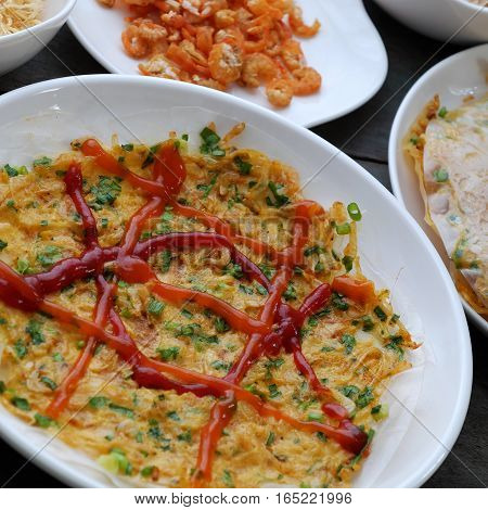 Vietnamese Street Food, Baked Girdle Cake