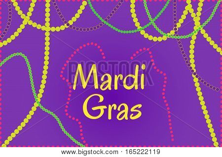 Picture ready for use in Mardi Gras holiday thematic