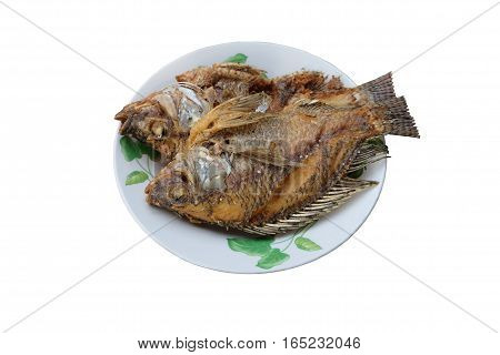 Fish fry, traditional food of Thailand, fish, food.