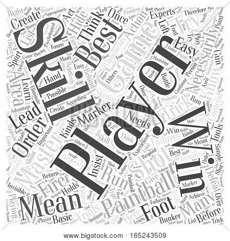 BWPW paintball skills to master Word Cloud Concept