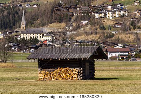 Ski Resort Town Matrei In Osttirol, Austria