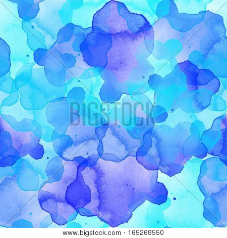 Watercolor seamless pattern.  Watercolor  illustration