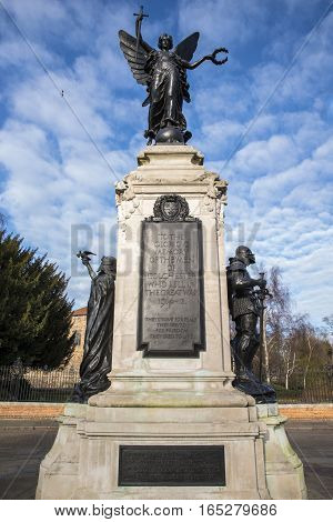 The magnificent Colchester War Memorial in the historic town of Colchester UK.