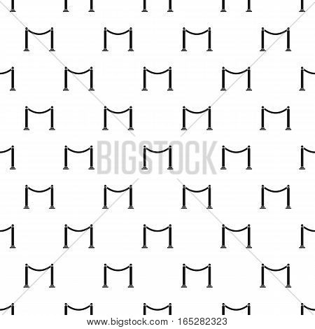 Barrier rope pattern. Simple illustration of barrier rope vector pattern for web design