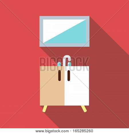 Washbasin icon. Flat illustration of washbasin vector icon for web
