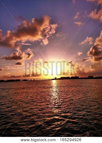Clearwater Beach Florida Sunset on the Water