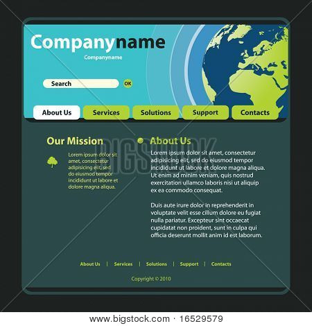 Site Web Template vecteur