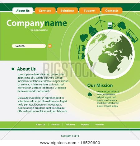 Site Web Template vecteur