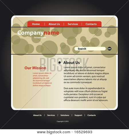 Site Web Template vecteur