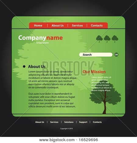 Site Web Template vecteur