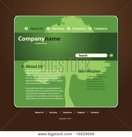 Webové stránky šablony vektor