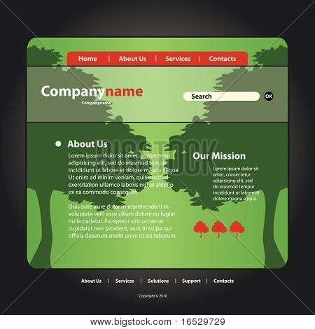 Site Web Template vecteur