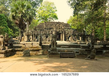 Temple of Angkor Wat. Siem Reap. Khmer civilization. Travel photos from Cambodia