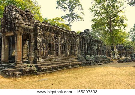 Temple of Angkor Wat. Siem Reap. Khmer civilization. Travel photos from Cambodia