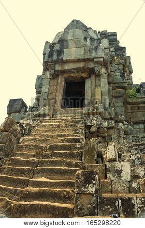 Temple of Angkor Wat. Siem Reap. Khmer civilization. Travel photos from Cambodia