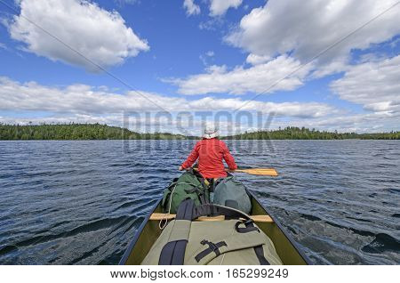 Heading out to Deep Water on Birch Lake in Quetico Provincial Park in Ontario