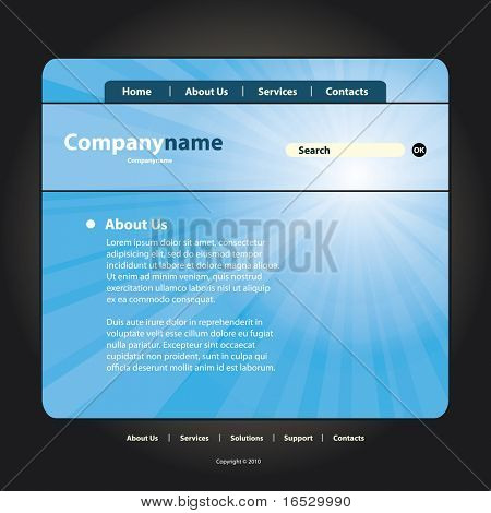 Site Web Template vecteur