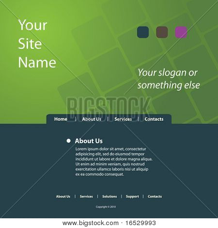 Site Web Template vecteur