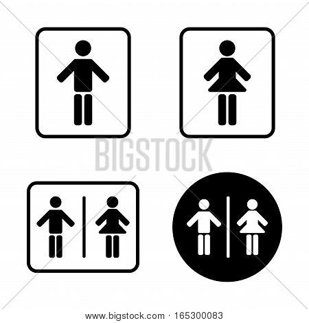 man and woman toilet sign icons,vector Illustration EPS10