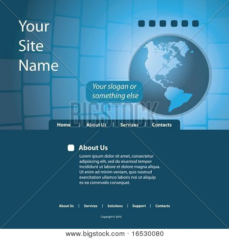 Webové stránky šablony vektor