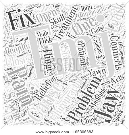 can a chiropractor fix tmj Word Cloud Concept