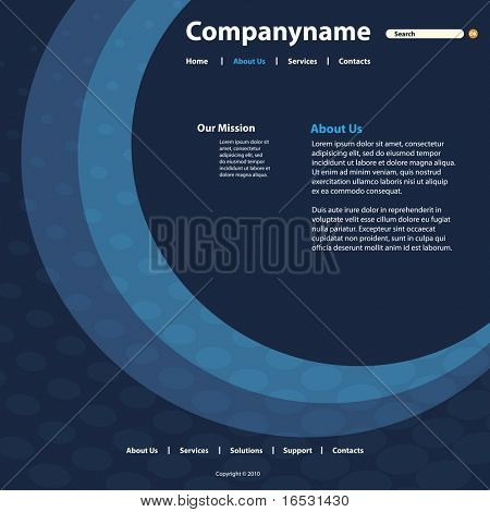 Site Web Template vecteur