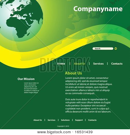 Site Web Template vecteur