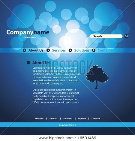 Site Web Template vecteur