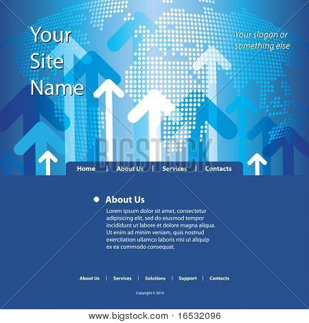 Webové stránky šablony vektor