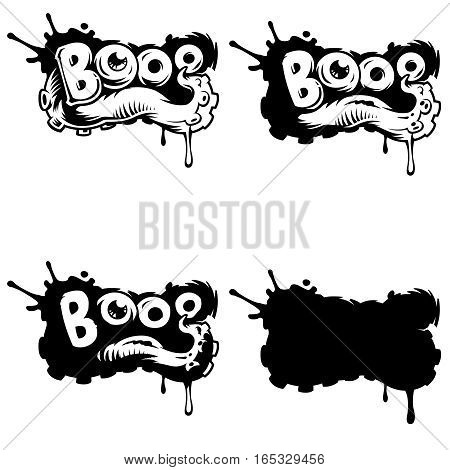 Vector comics icon. Explosion bubbles. Comic book explosion element
